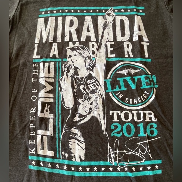 🩶🎶 NWT Miranda Lambert concert t-shirt size S.  Keeper of the Flame tour - Picture 4 of 6